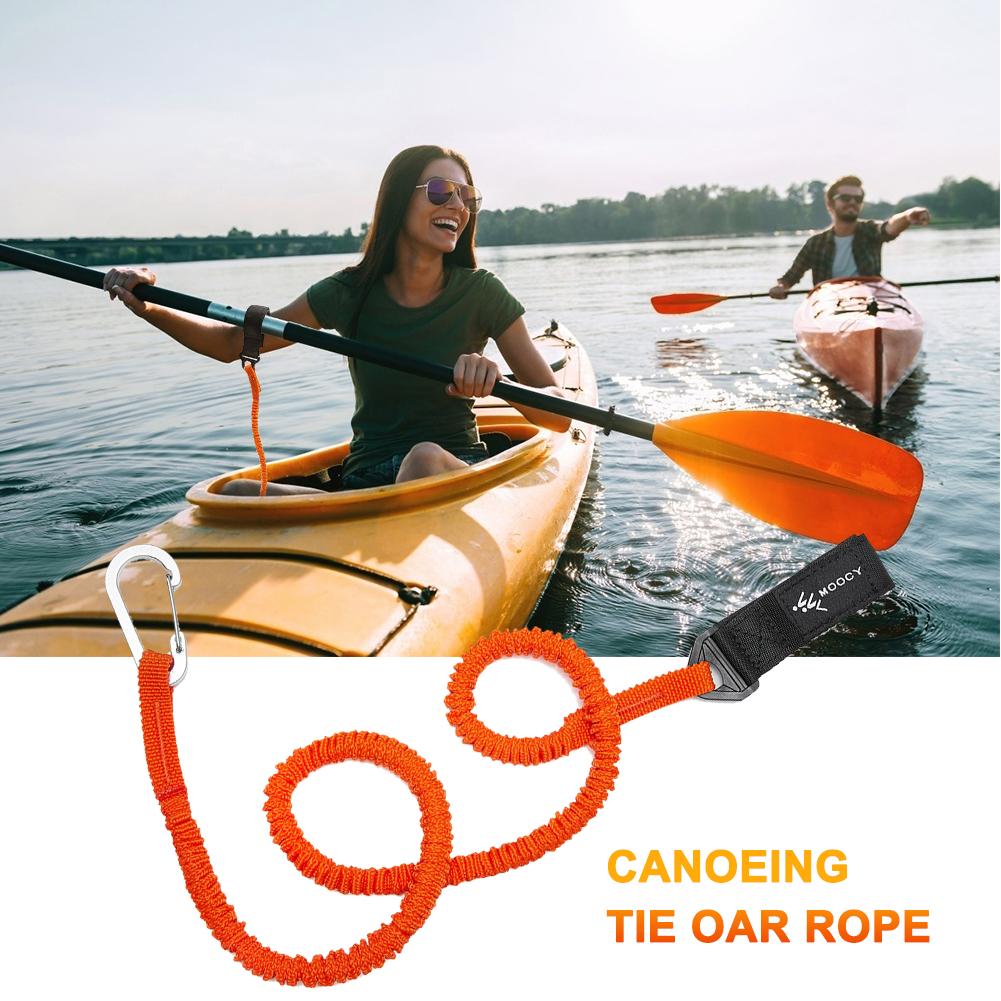 Fishing Kayak Paddle Leash - Elastische Nylon-Paddelleine für Kajak und Kanu,
